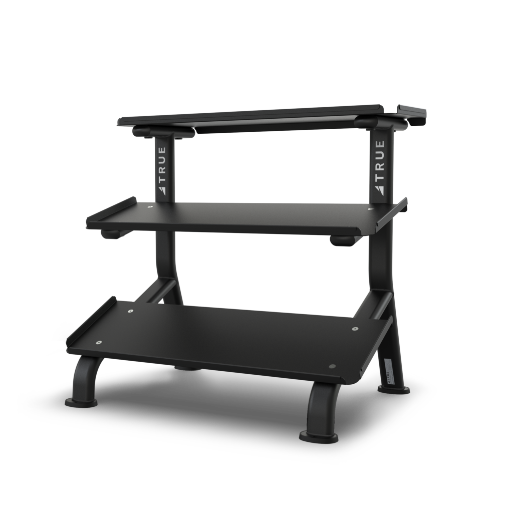 TRUE FITNESS 3-Tier Flat Tray Dumbbell Rack