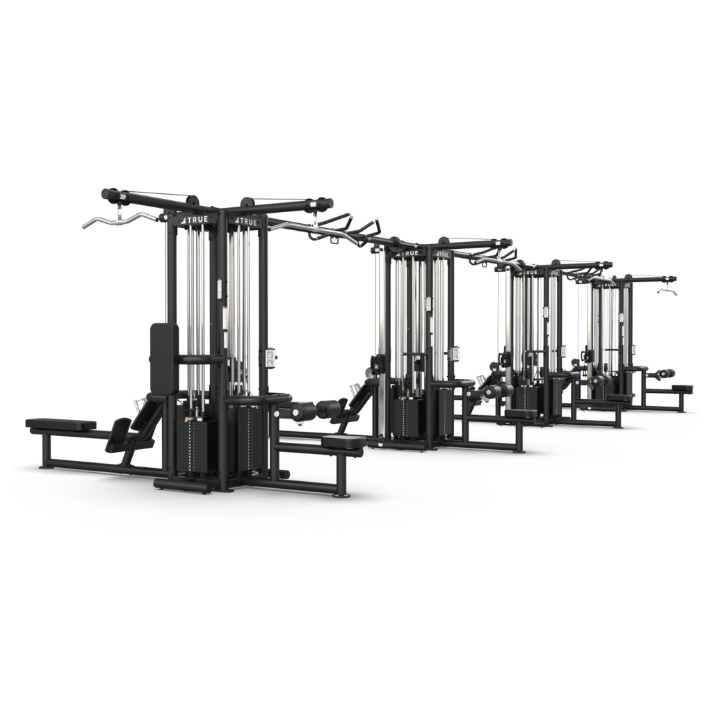 TRUE FITNESS 4 Modular Frames With Triple Cable Crossovers