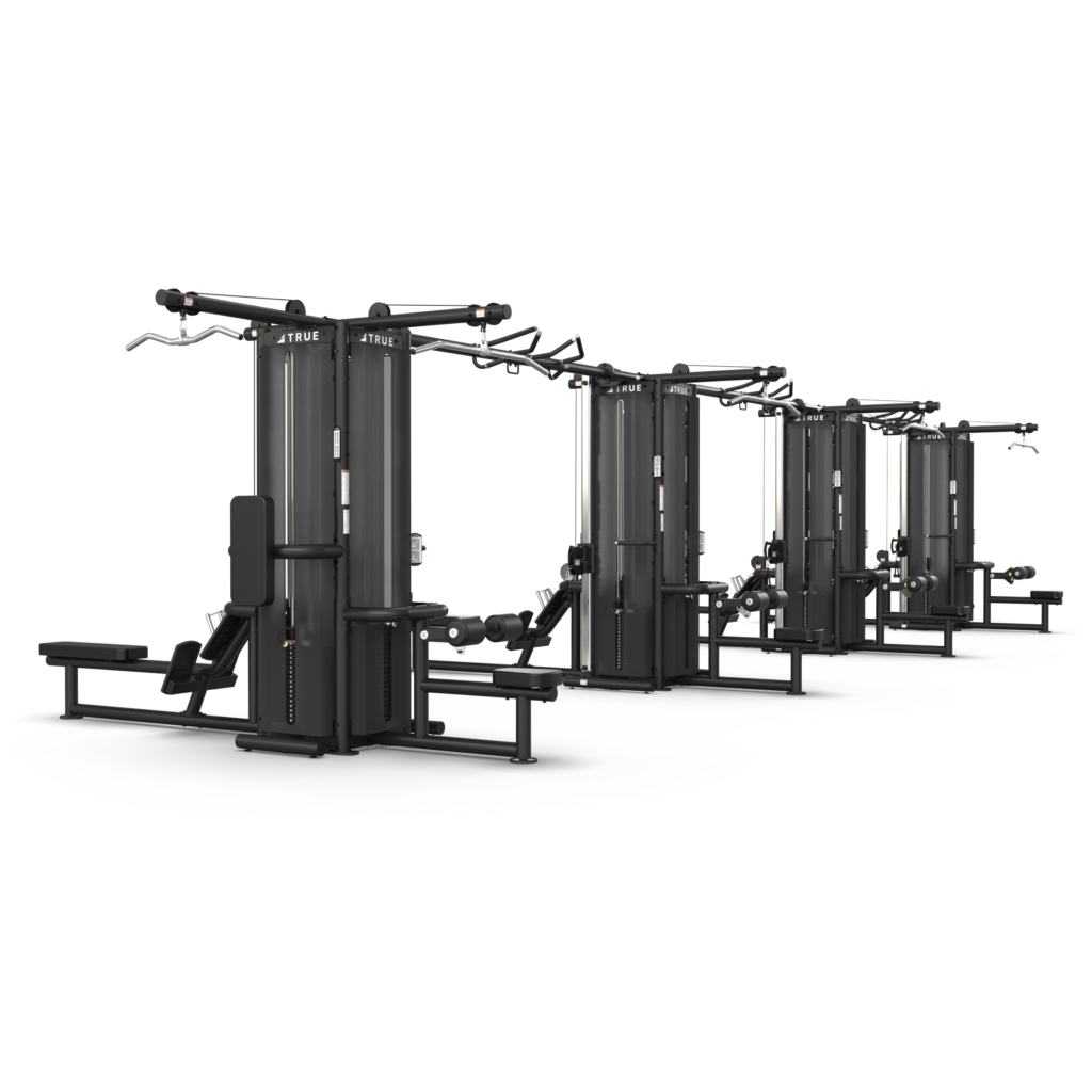 TRUE FITNESS 4 Modular Frames With Triple Cable Crossovers