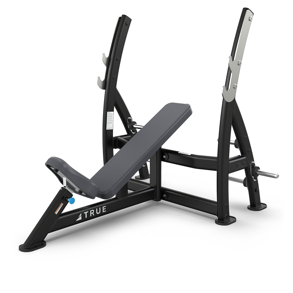 TRUE FITNESS XFW-7200 Incline Press Bench With Plate Holders